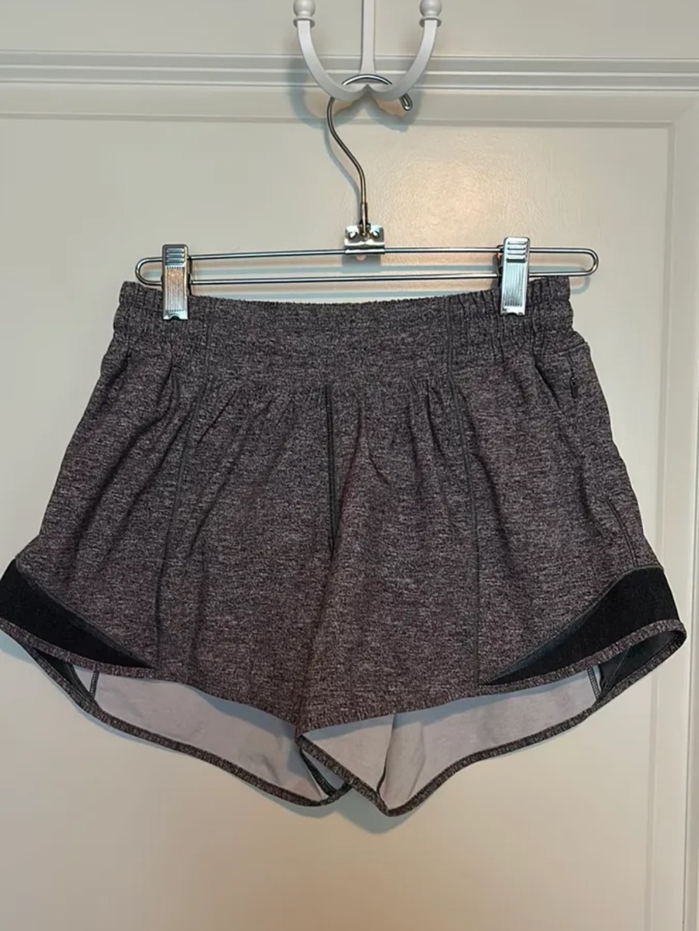 Lululemon Heather Gray Hotty Hot Shorts